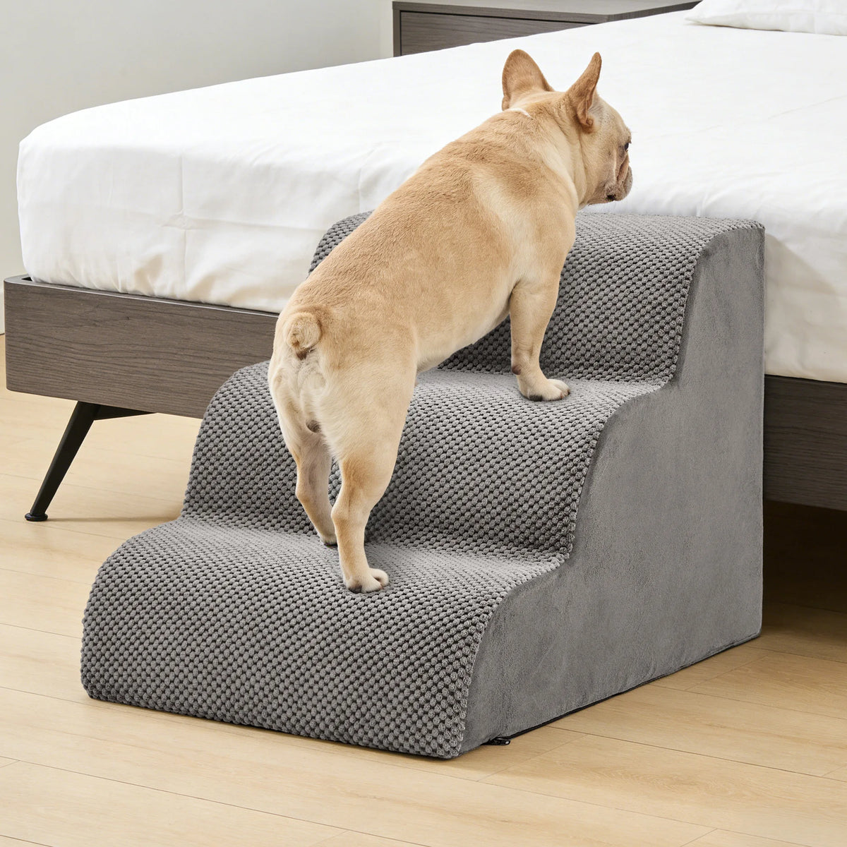 Curved Foam Dog Stairs Ramp for Small Dogs Non Slip