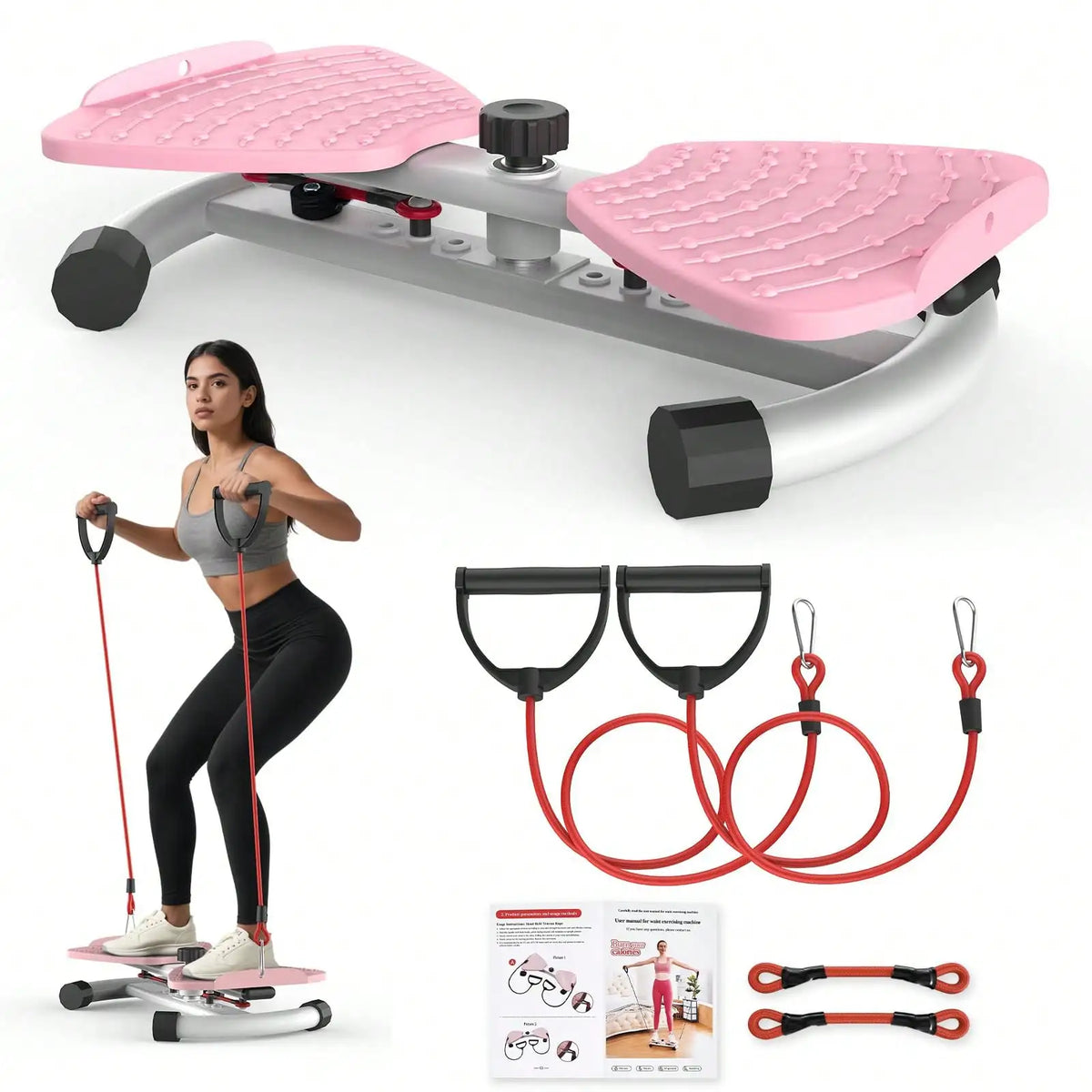 Multifunctional Twist Waist Disc Board With Resistance Bands