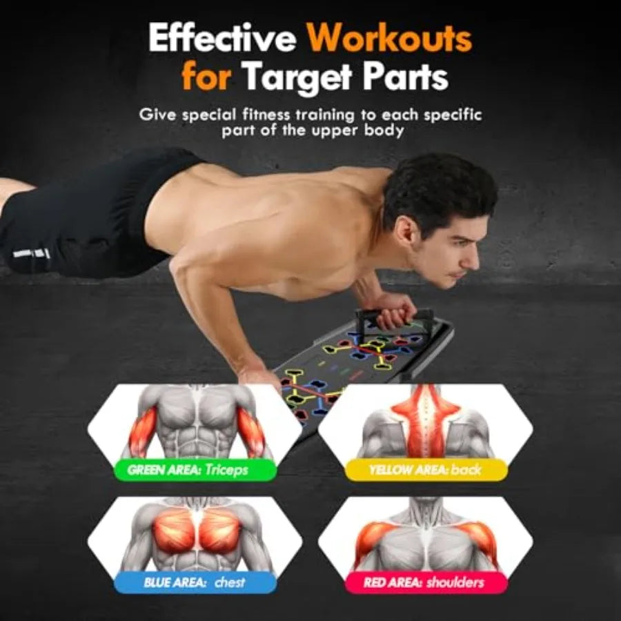 Portable Push Up Board Home Gym Fitness Equipment Set