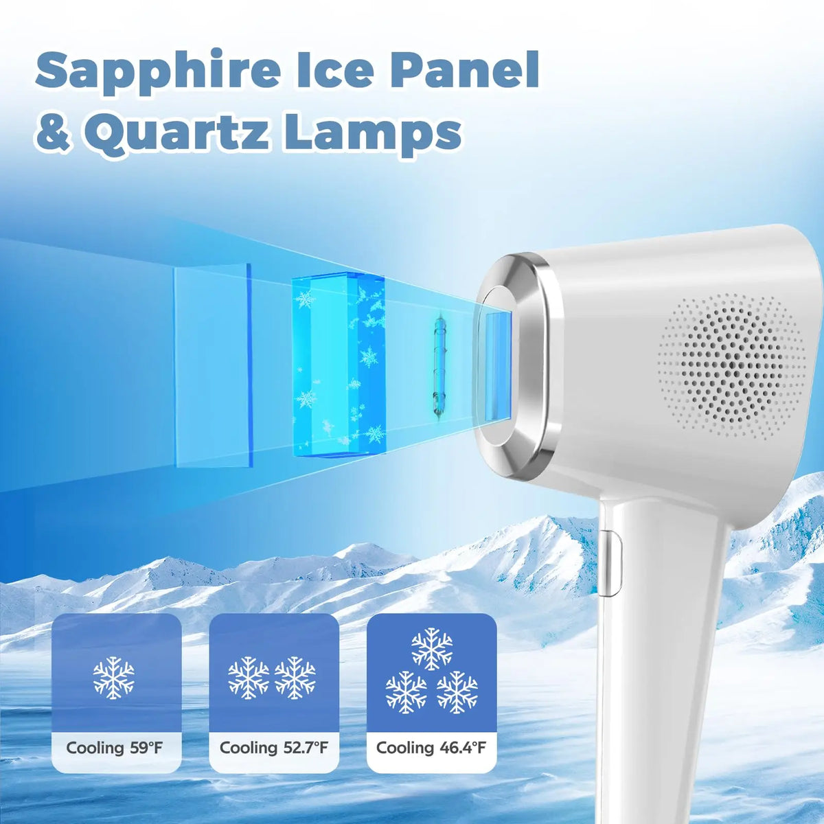 Advanced Hair Removal Epilator Device With Integrated Cooling System