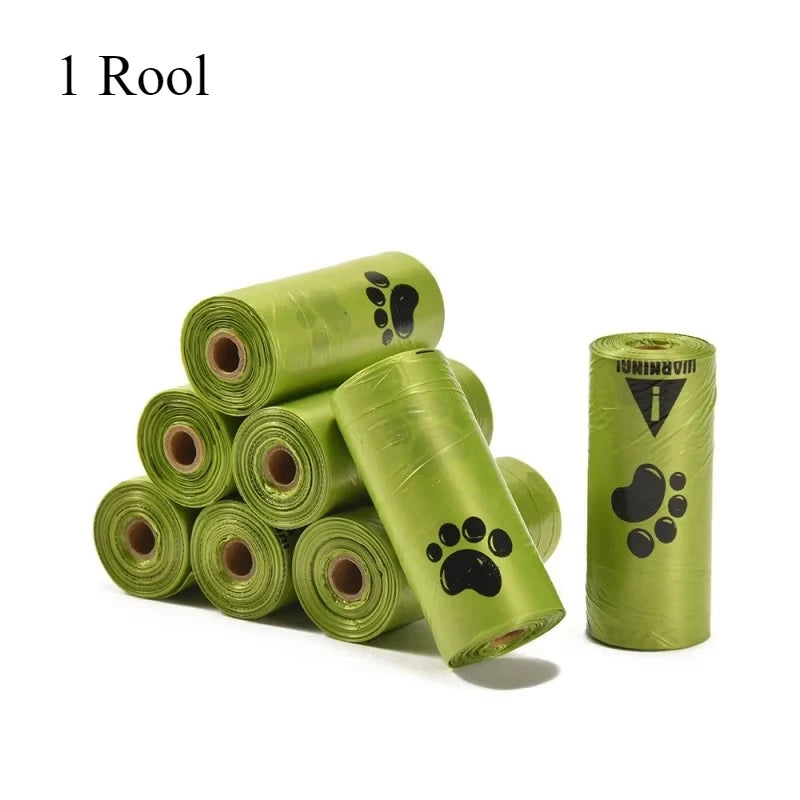 Extra Thick Leakproof Dog Poop Bags With Paw Prints