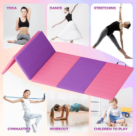 Foldable Non Slip Yoga And Gymnastics Exercise Floor Mat