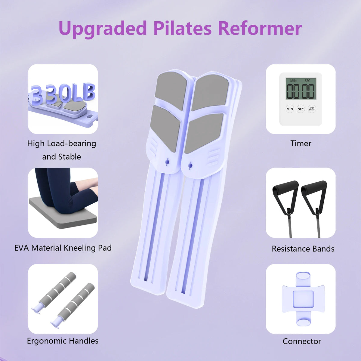 WSUEL Pilates Reformer Board For Full Body Home Workouts