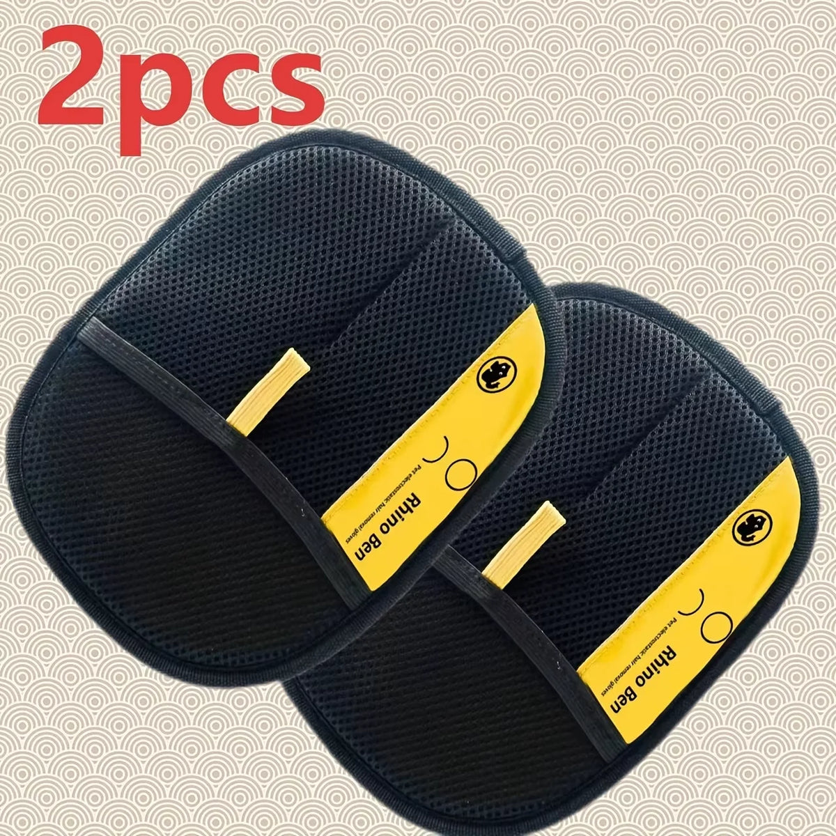Pet Grooming Gloves for Static Hair Removal and Shedding Control
