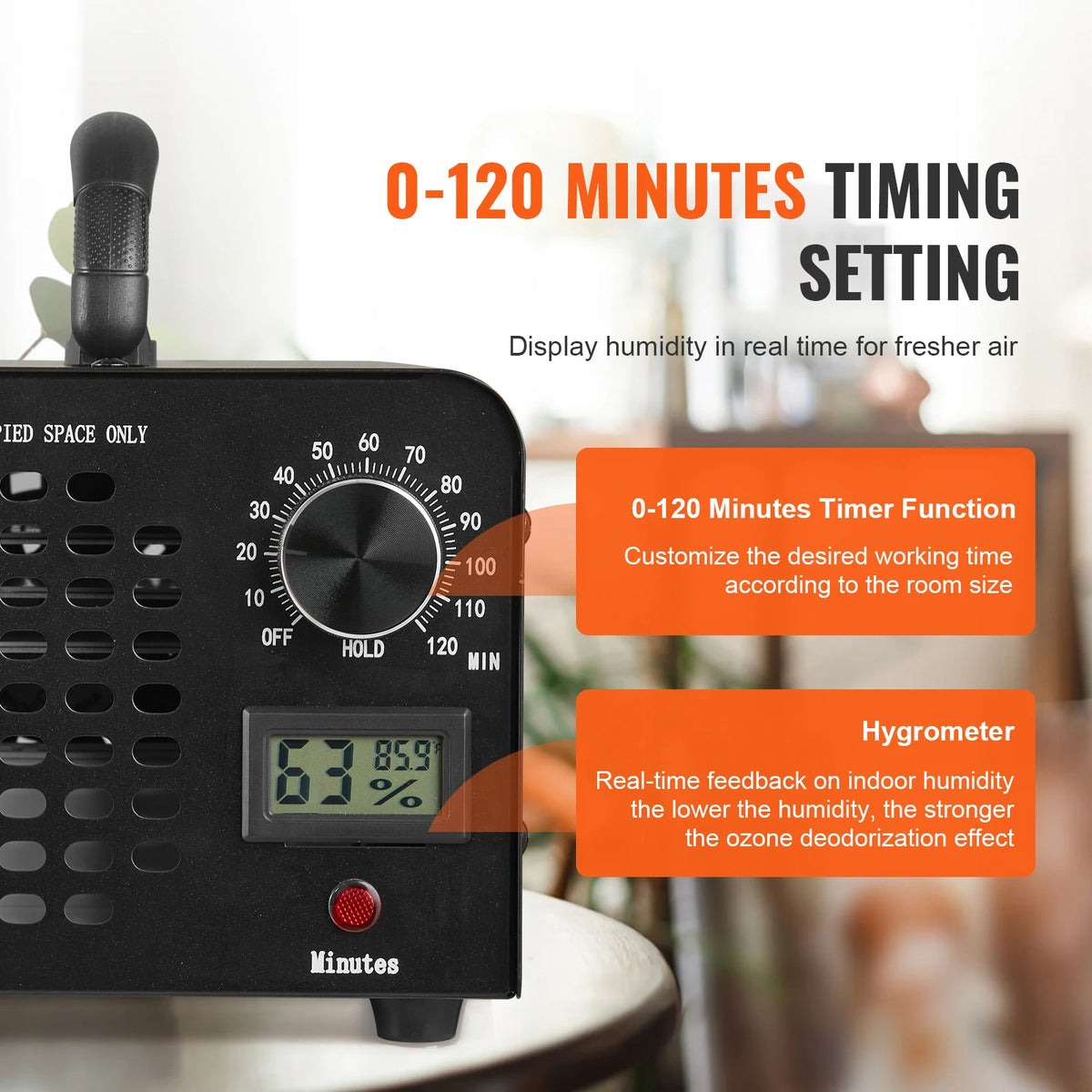 SucceBuy Ozone Generator With Timer For Home Odor Removal