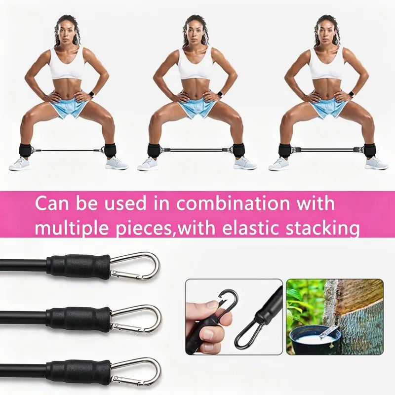 Ankle Resistance Bands Secure Cuffs for Leg and Glute Workouts