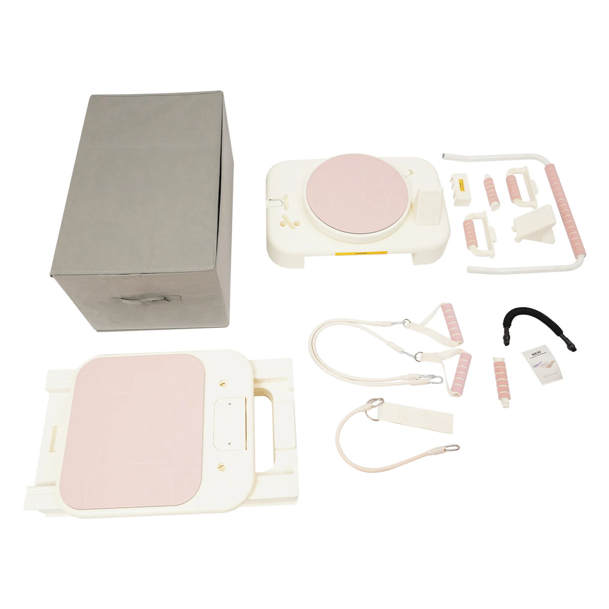 Foldable Pilates Fitness Board With Resistance Bands For Home Workouts