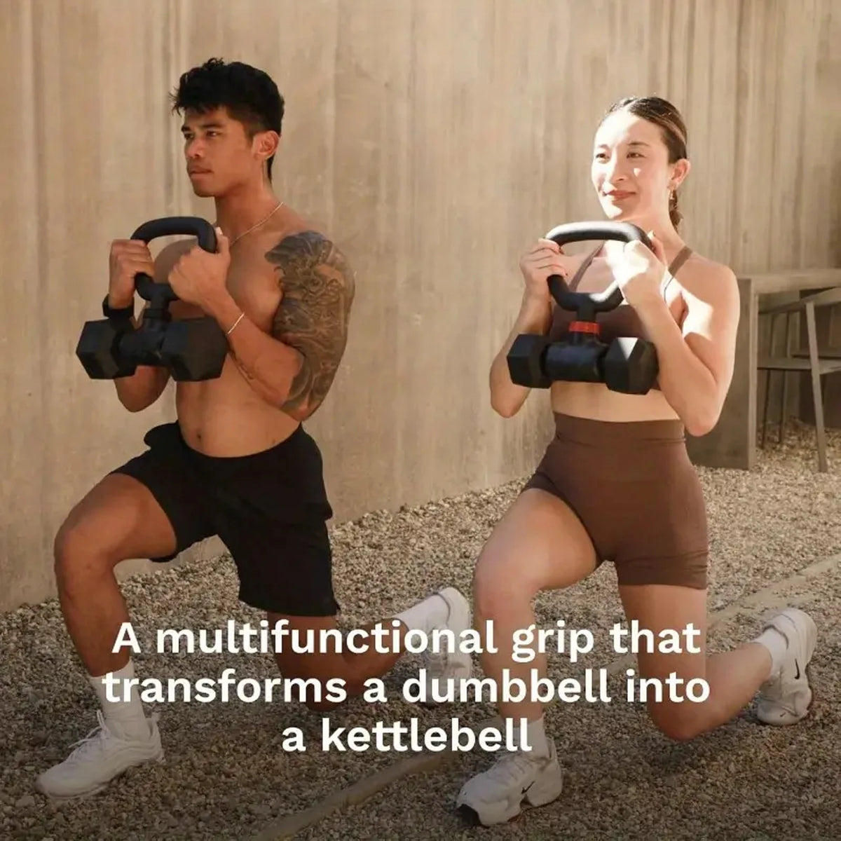MARSAFIT Dumbbell Converter for Barbell and Kettlebell Home Fitness Sets