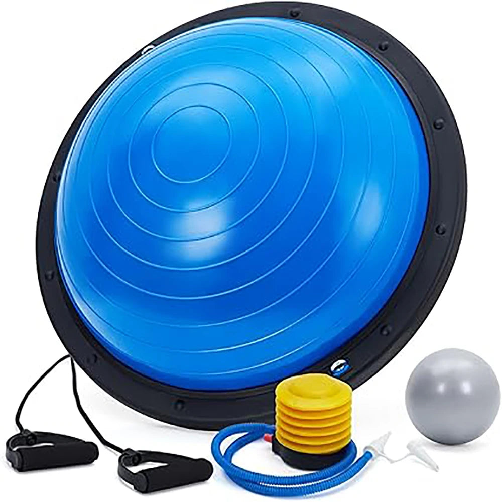 Non Slip Half Exercise Ball For Stability And Yoga Fitness