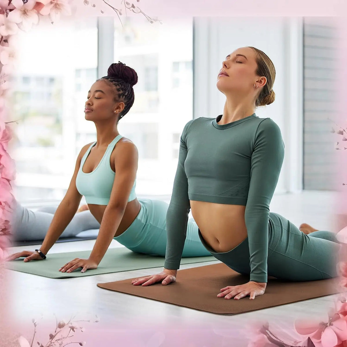 6 Pack Non Slip Yoga Mats For Home Gym Fitness Training