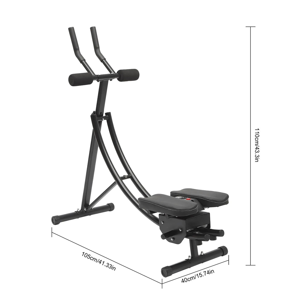 Adjustable Dual Arc Core Trainer With LED Display