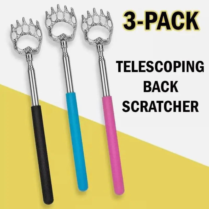Stainless Steel Extendable Back Scratcher With Portable Telescoping Design